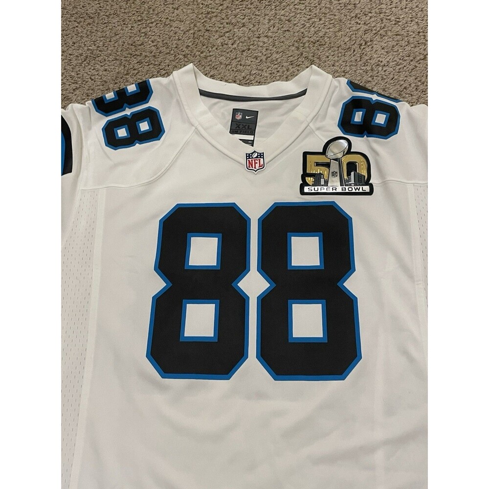 Nike Greg Olsen 88 Carolina Panthers Super Bowl Jersey Mens Sz XXL - Picture 4 of 5